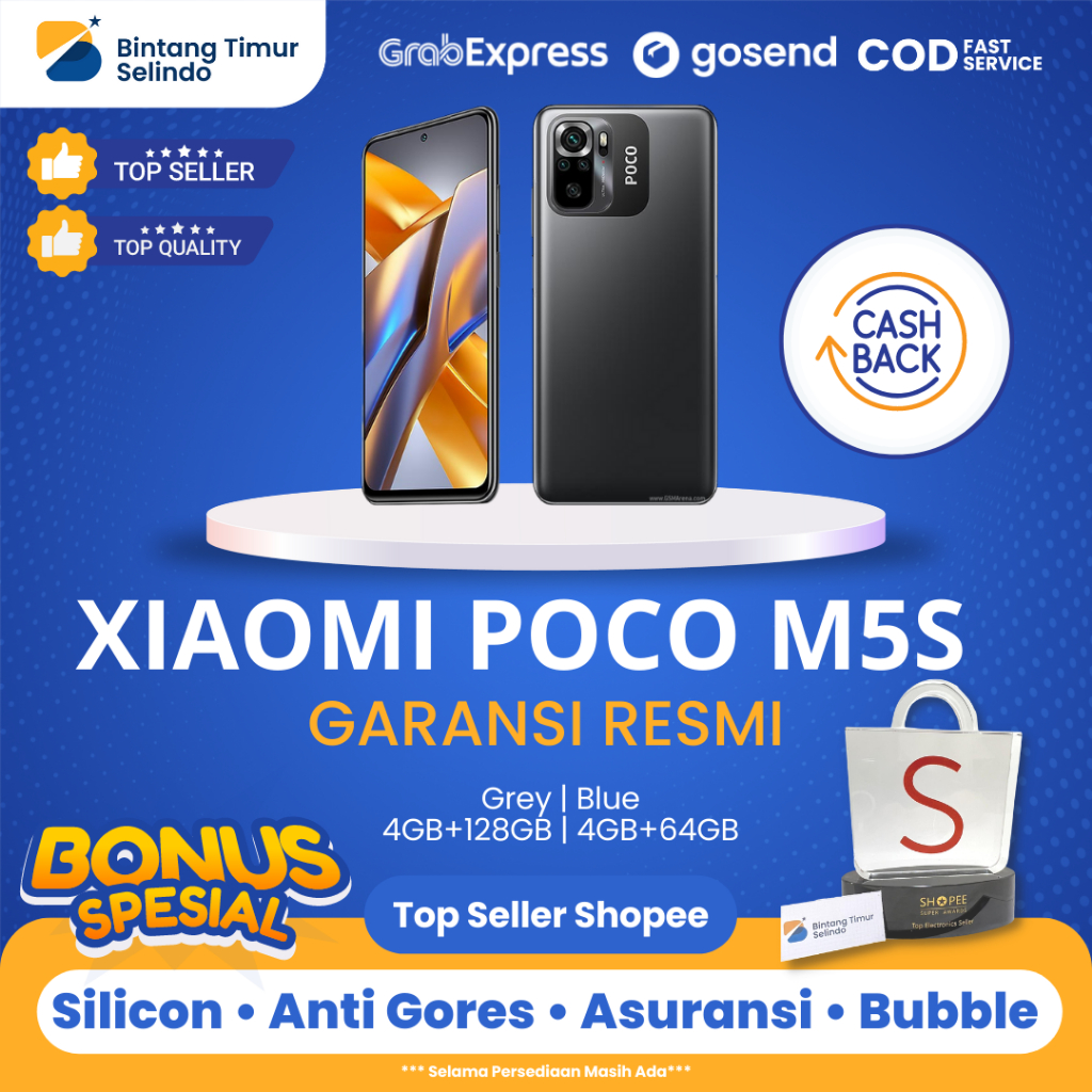 Jual Xiaomi Poco M5S 4GB 64GB 4GB 128GB Garansi Resmi Xiaomi