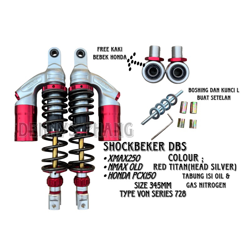 Jual Shock DBS 728 VON Series As Gold Plus Anting Universal Bebek Matic