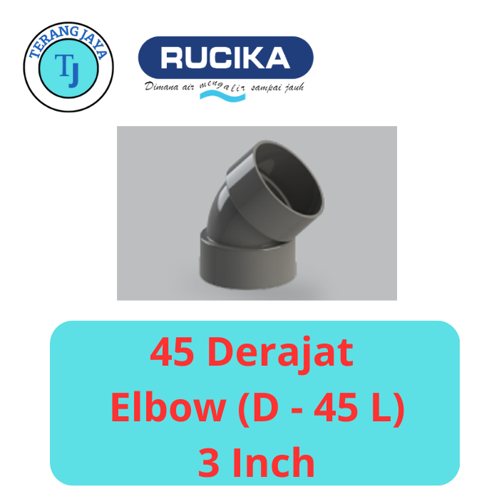 Jual Elbow Derajat D L Inch Rucika Knee Sambungan Fitting