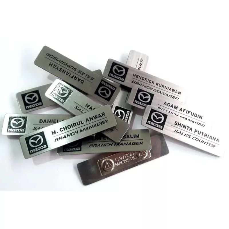 Jual Original Magnet Bet Nama Dada Name Tag Badge Label Caution