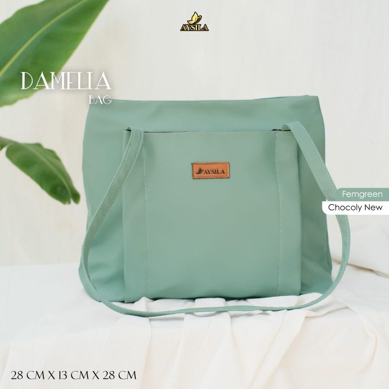 Jual READY STOK TOTEBAG DAMELIA BY AYSILA TAS KERJA KULIAH KANTOR BAHAN