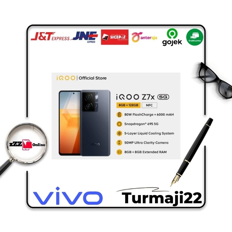 Jual Vivo IQOO Z7X RAM 8 128 Garansi Resmi Shopee Indonesia