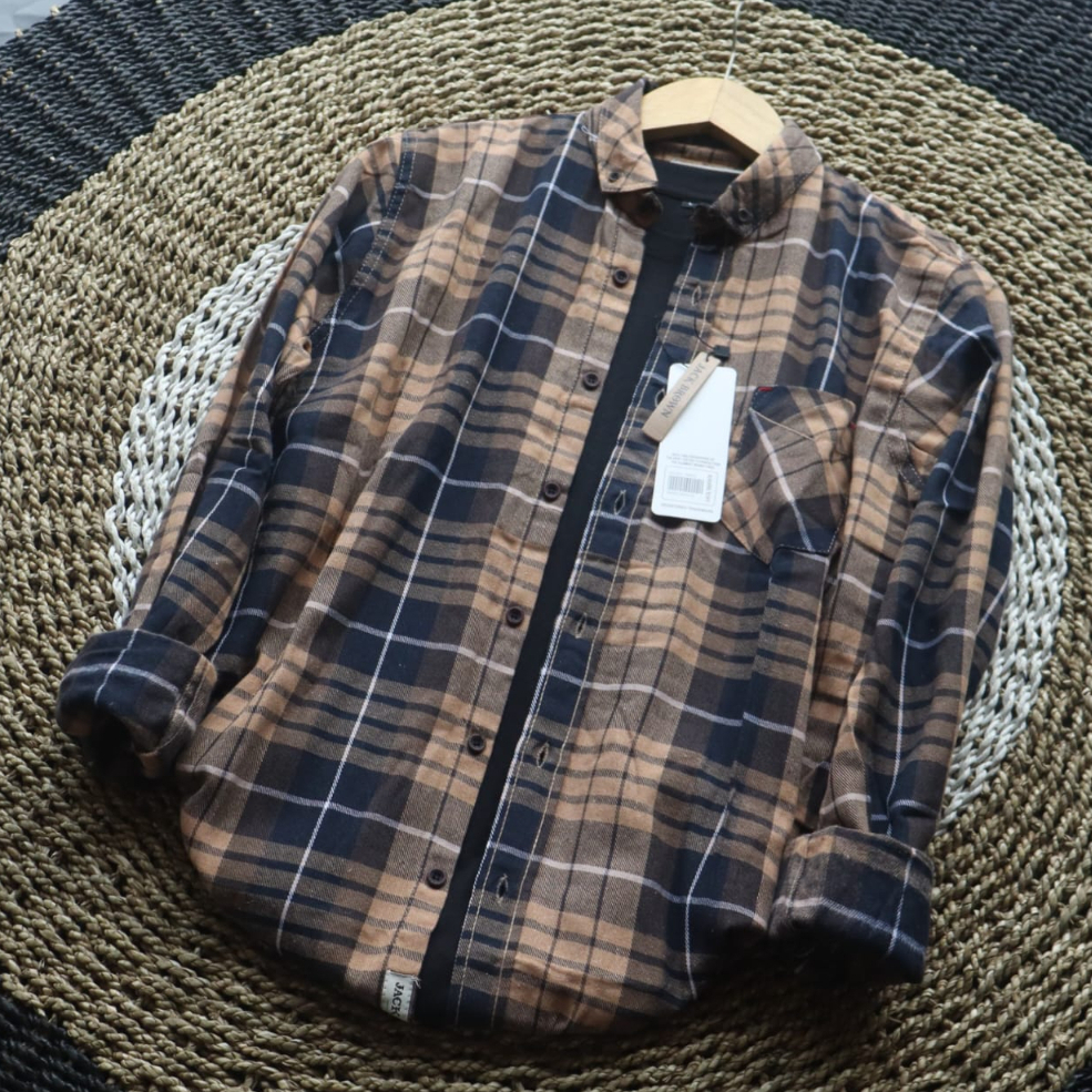 Jual New Cod Kemeja Flanel Pria Lengan Panjang Premium Quality Hem