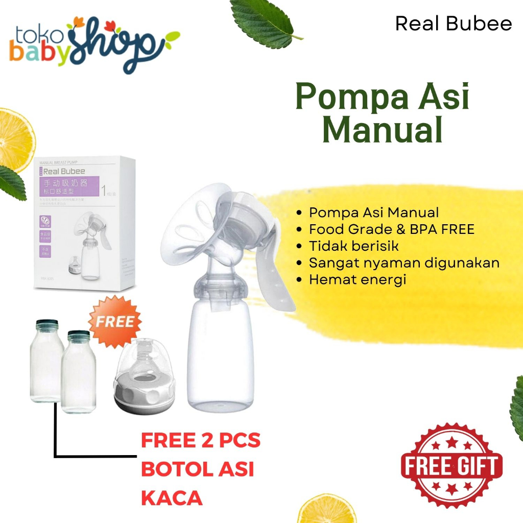 Jual FREE GIFT REAL BUBEE Pompa Asi Manual Praktis Efektif Nyaman