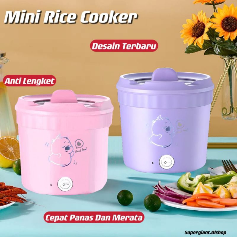 Jual Panci Listrik Anti Lengket Serbaguna Mini Rice Cooker Portable