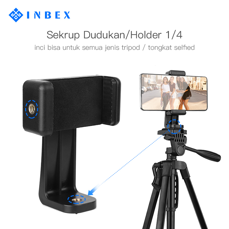 Jual Inbex Phone Holder Stand Tripod Handphone Hp Tripod Aksesoris