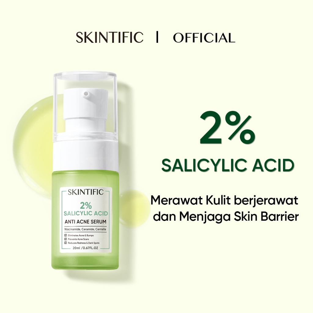 Jual Skintific Anti Acne Serum Acne Spot Treatment Facial Gel With