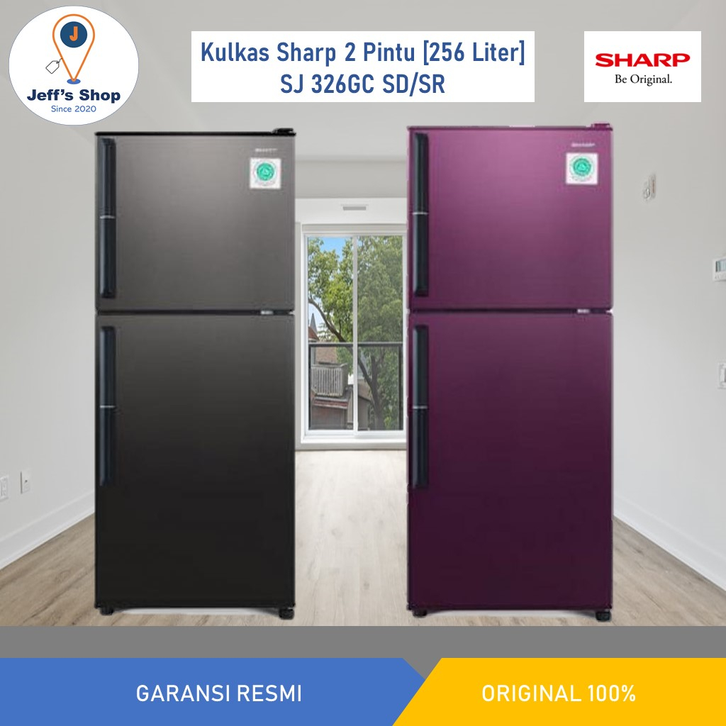 Jual Kulkas 2 Pintu Sharp 256 Liter SJ 326GC SD SR Cool Pack