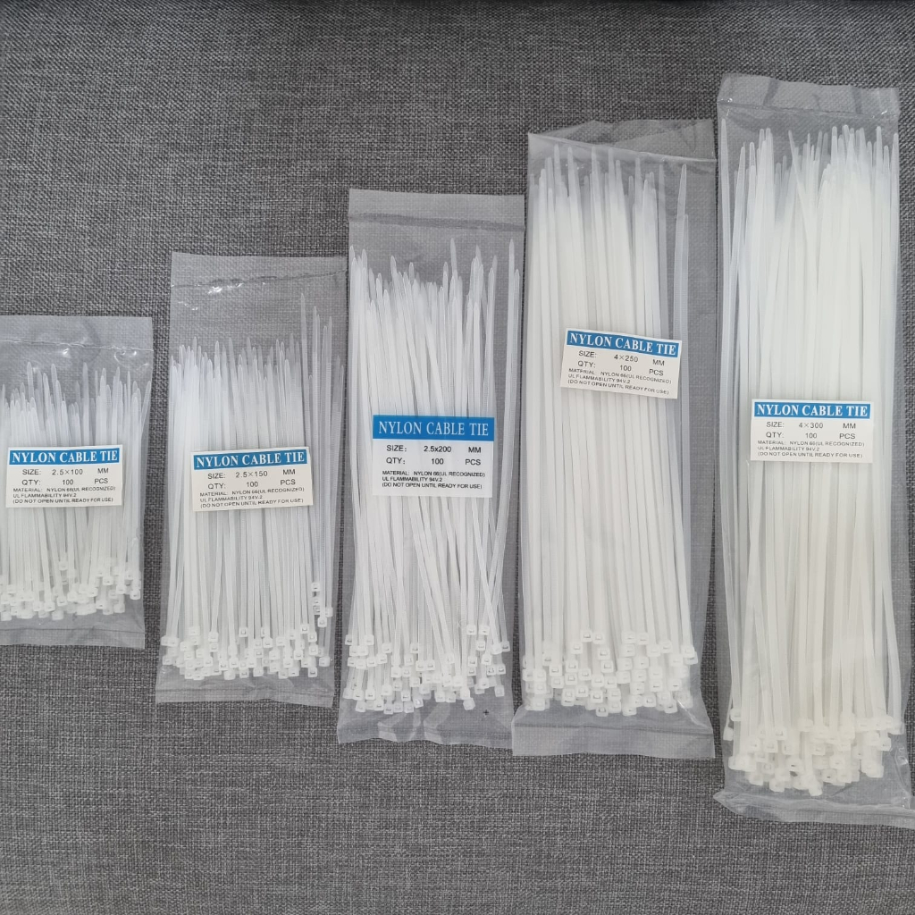 Jual Nylon Cable Tie 10cm 15cm 20cm 25cm 30cm Kabel Ties Tis 10 15 20