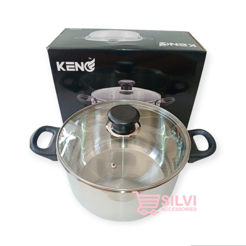 Jual Panci Sup Kuah Stainless Merek Keno Cm Cm Cm Panci Casserole