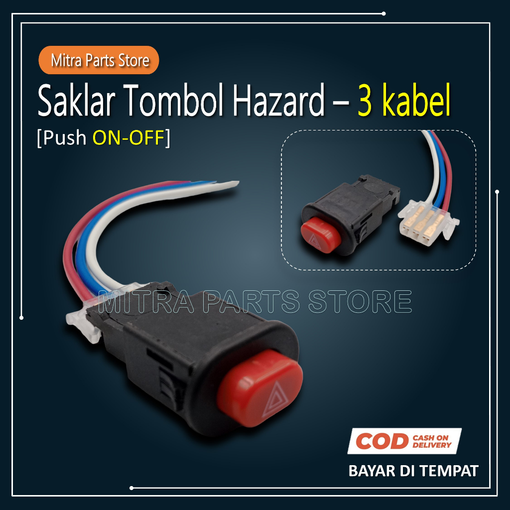 Jual Saklar Tombol Switch On Off Lampu Hazard Universal Shopee Indonesia