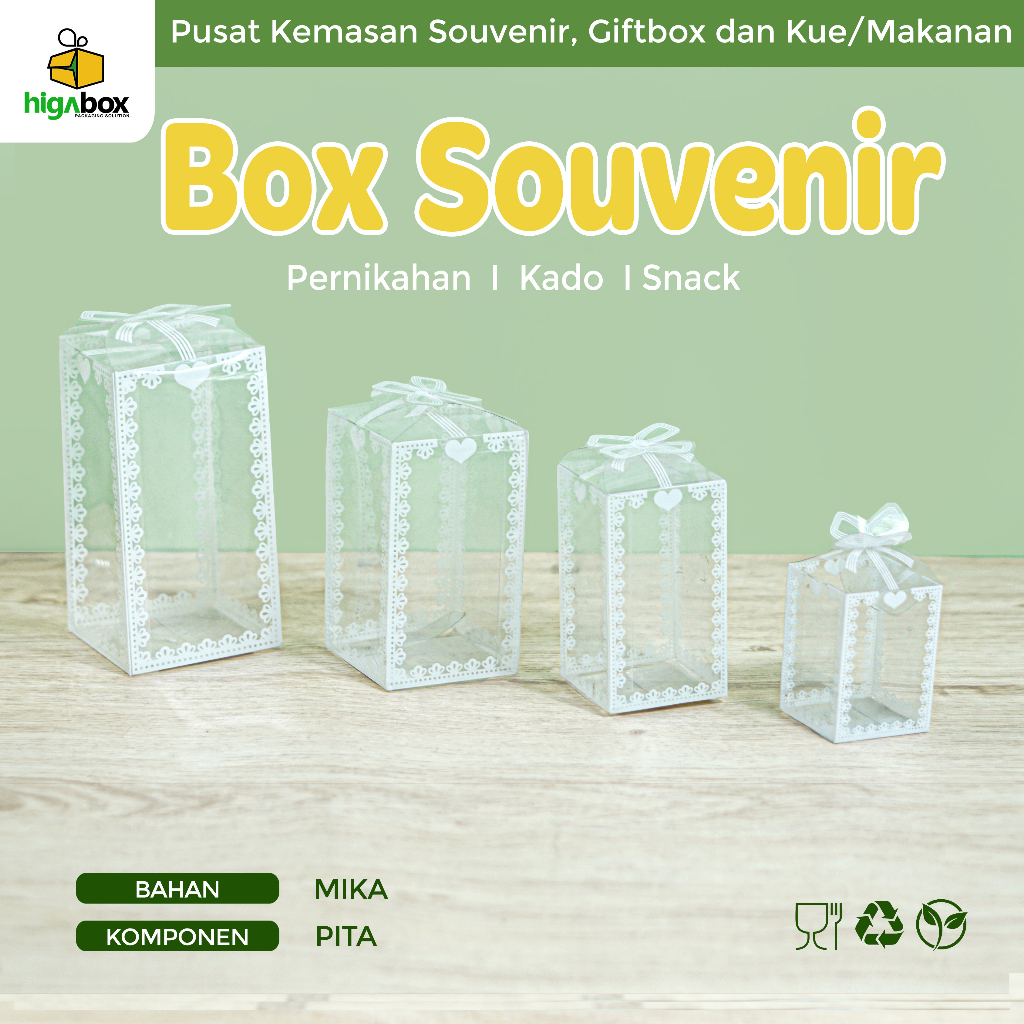 Jual Box Mika Transparan Box Mika Souvenir Kotak Mika Souvenir