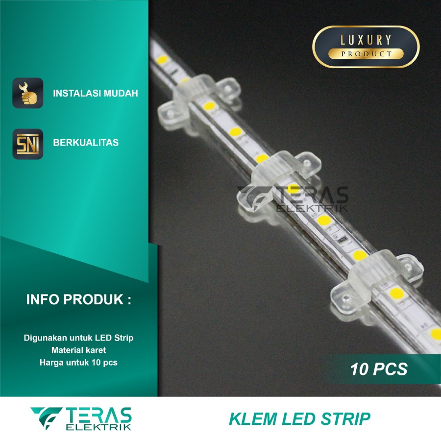 Jual Klem Led Strip Selang V Penjepit Lampu Led Strip Shopee Indonesia