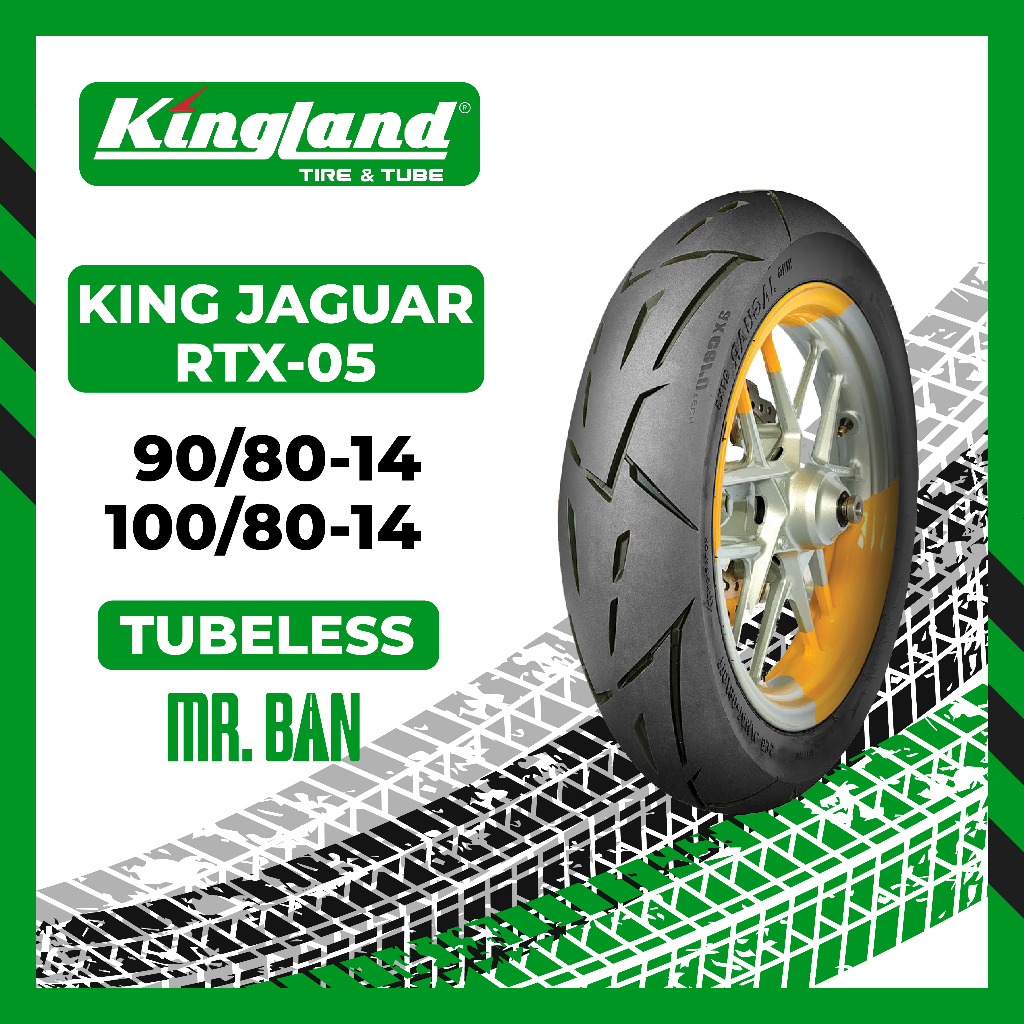 Jual Ban Luar Motor Matic Kingland King Jaguar RTX 5 Ukuran 90 80 100