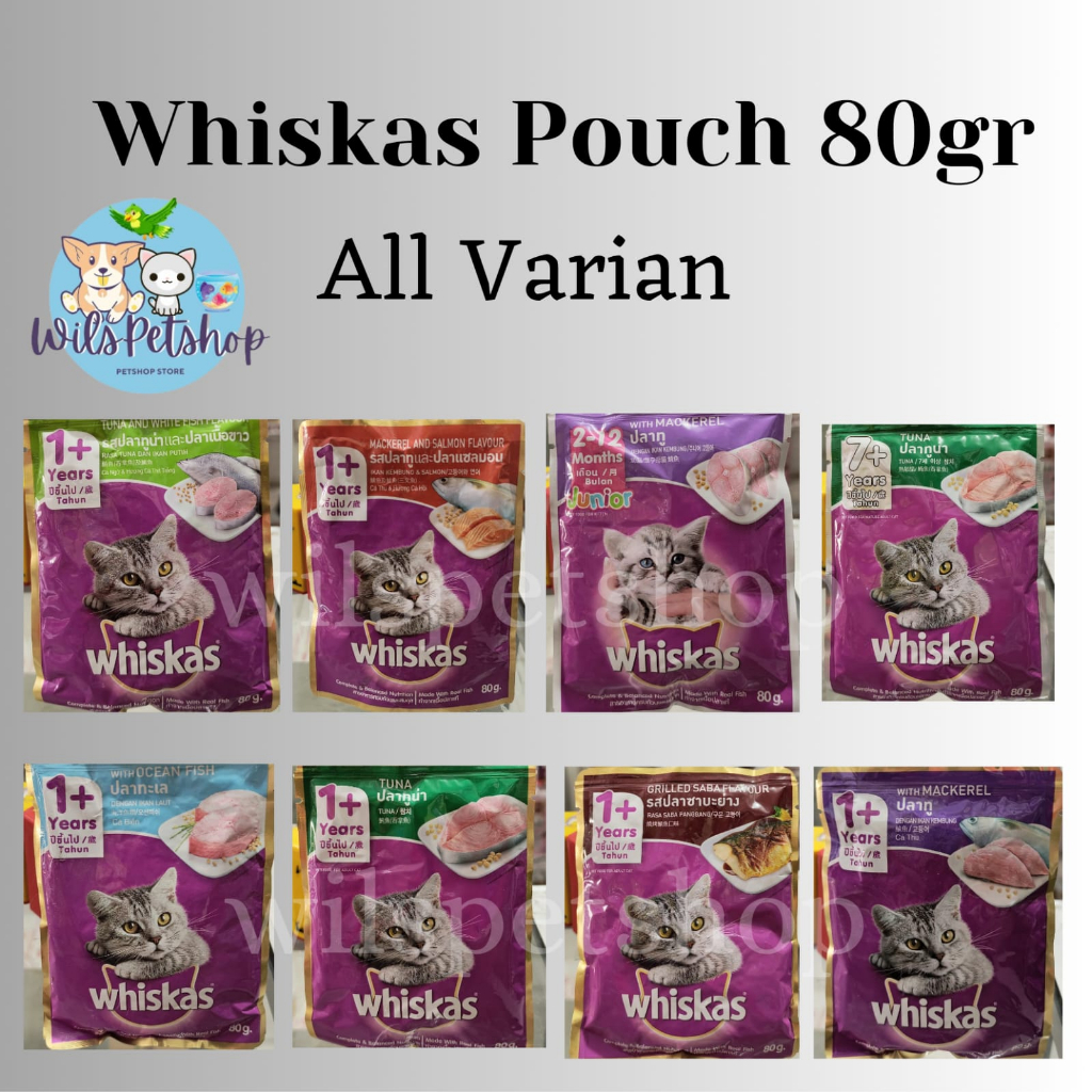 Jual Makanan Kucing Whiskas Pouch All Varian Gr Pcs Shopee