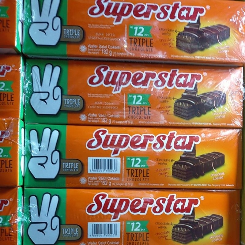 Jual Superstar Triple Chocolate 1box 12pcs Shopee Indonesia