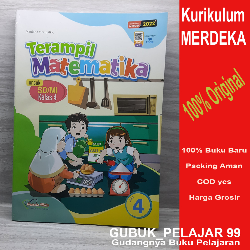 Jual Terampil MATEMATIKA Kelas 4 SD MI Kurikulum Merdeka Pustaka Mulia