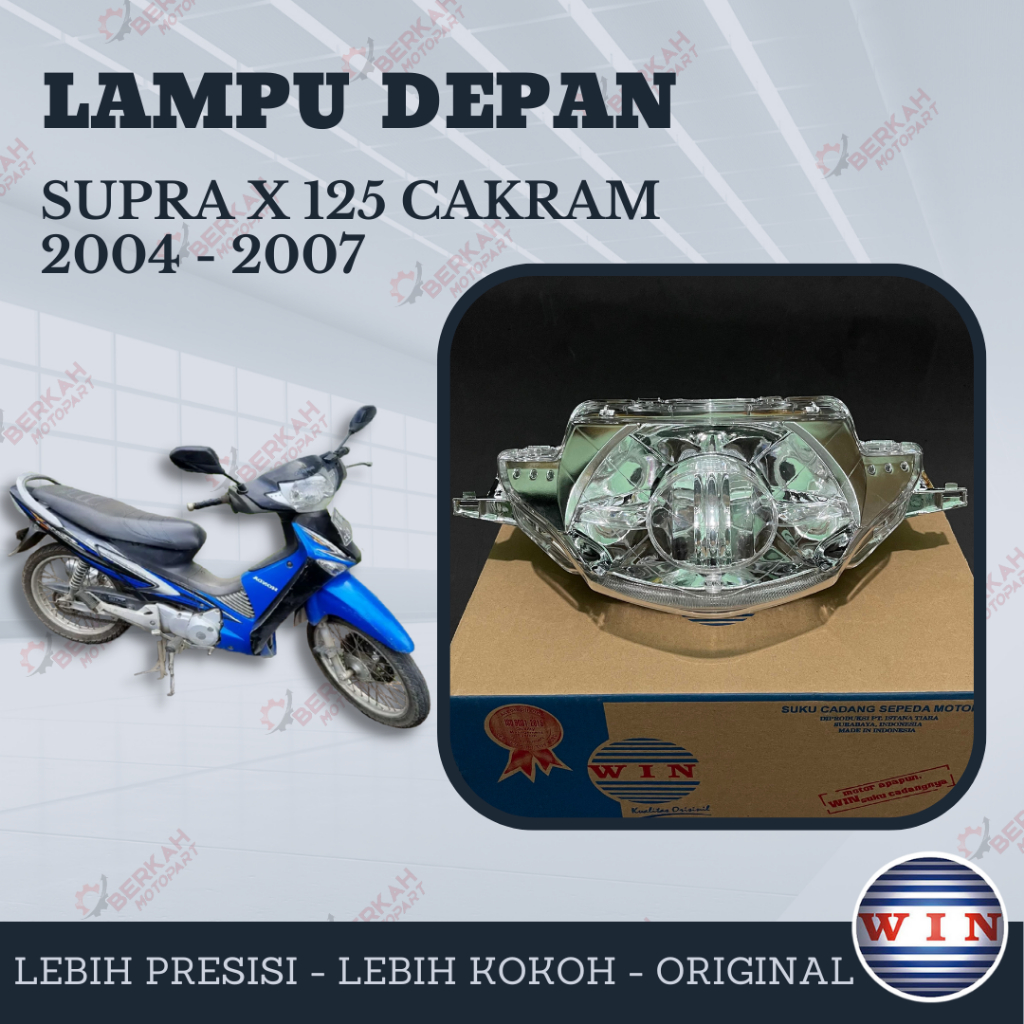 Jual WIN Reflektor Lampu Depan HeadLamp Honda Supra X 125 Old Lama