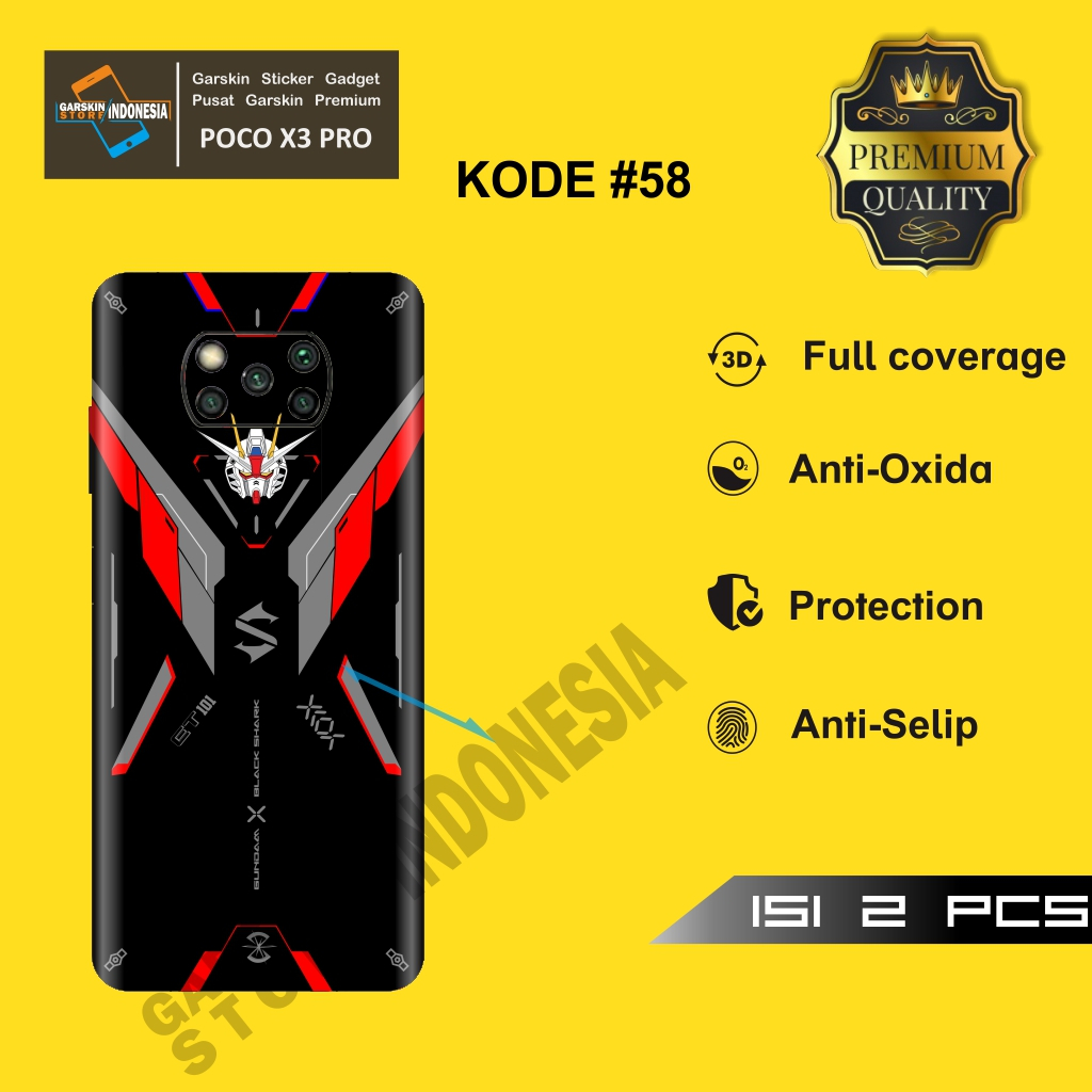 Jual Original Garskin S Xiaomi Poco X Pro Nfc Motif Gundam X Black