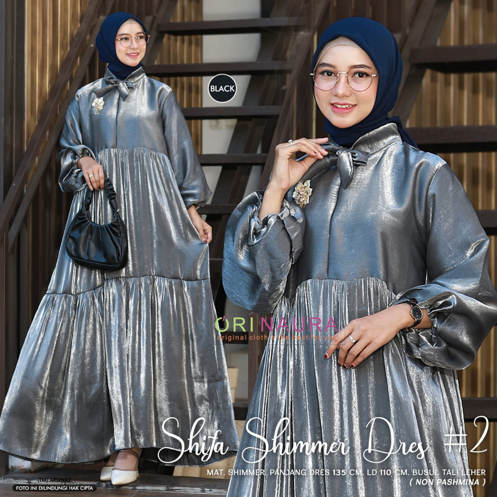 Jual Gamis Wanita Best Seller Terbaru Shifa Shifa Vol Shimmer