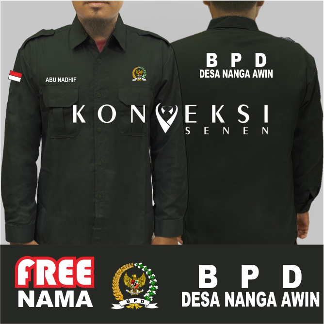 Jual Big Size Kemeja Bpd Baju Bpd Seragam Bpd Pdh Bpd Kemeja Kerja Bpd