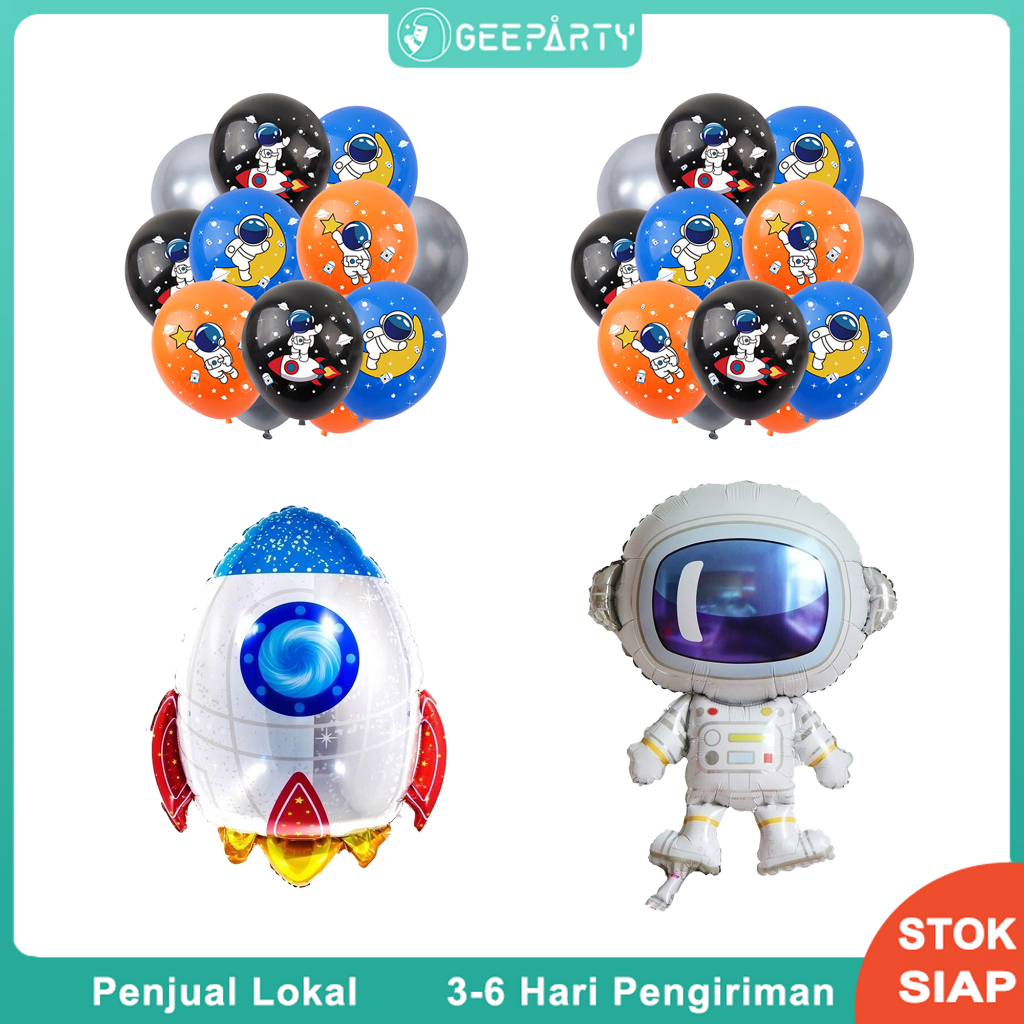 Jual Produk Promositema Luar Angkasa Balon Ulang Tahun Roket Astronot