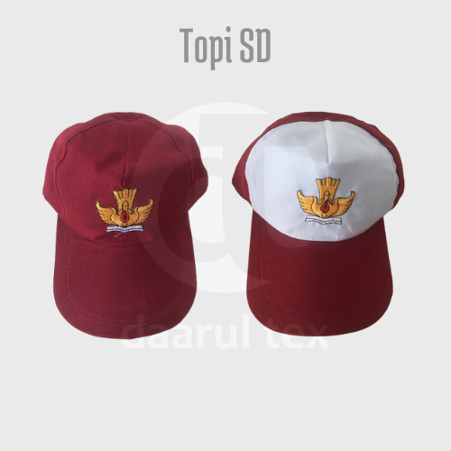 Jual Topi Sekolah Sd Logo Bordir Shopee Indonesia