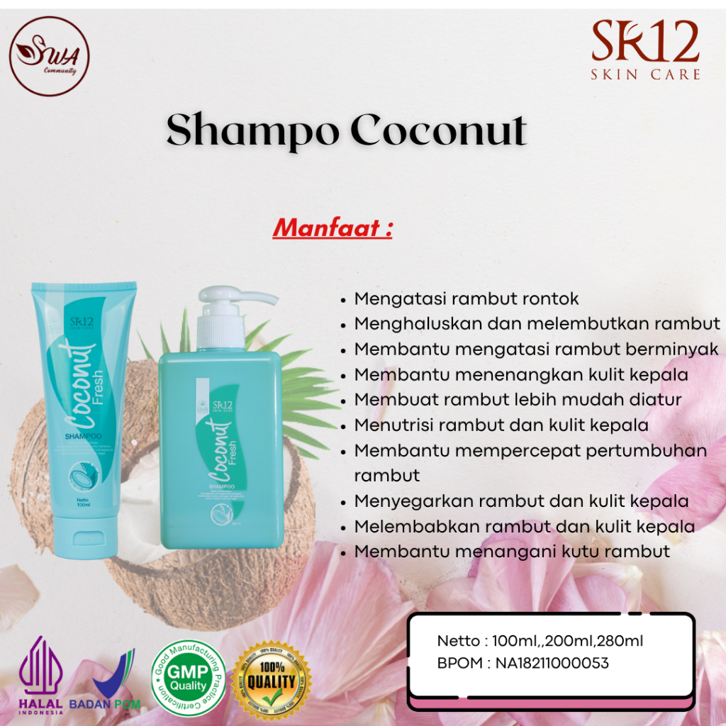 Jual Coconut Fresh Shampoo Solusi Rambut Berketombe Shopee Indonesia