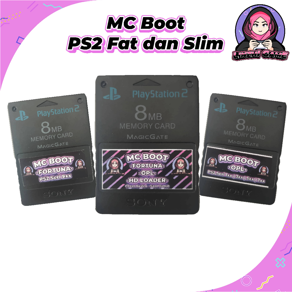 Jual MMC MC Boot FreeMcBoot Memory Card Untuk PS2 Semua Seri Slim Dan