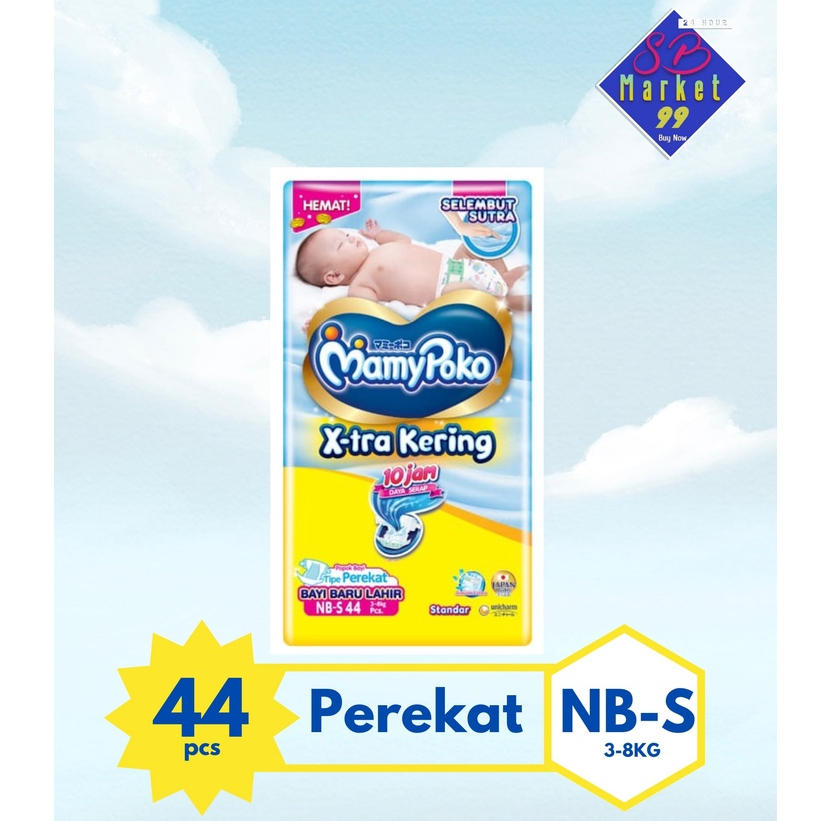 Jual MAMYPOKO NB S 44 XTRA KERING TYPE PEREKAT Shopee Indonesia