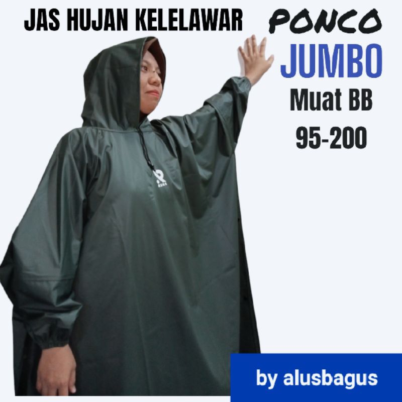 Jual JAS HUJAN PONCO KELELAWAR DEWASA JUMBO Mantel Hujan Pria Wanita