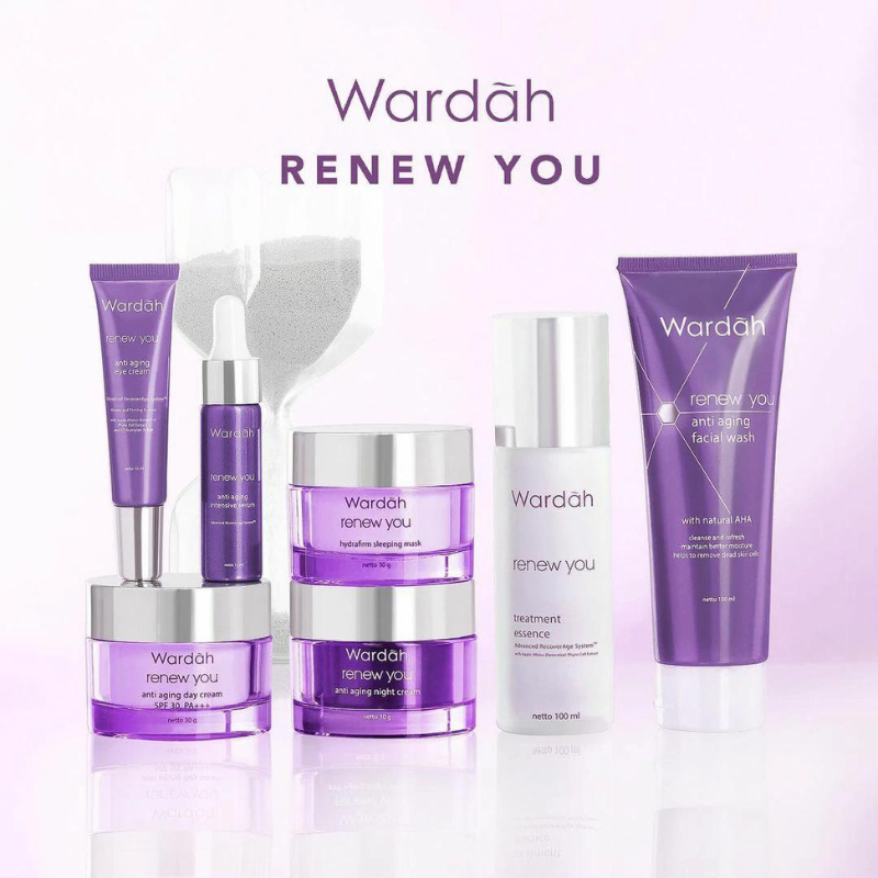 Jual 𝐑𝐀𝐃𝐘𝐒𝐀 Wardah RENEW YOU ANTI AGING Day Cream Night Eye