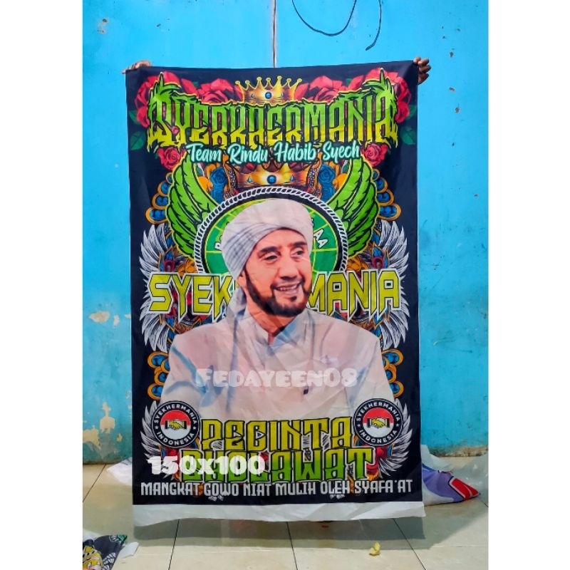 Jual TERLARIS TERMURAH BENDERA SYEKHERMANIA UK 150x100cm PROSES 1