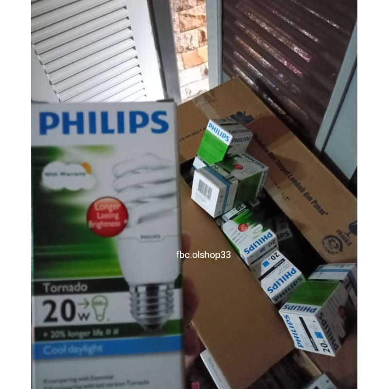 Jual Lampu Philips Tornado Ulir Watt Shopee Indonesia