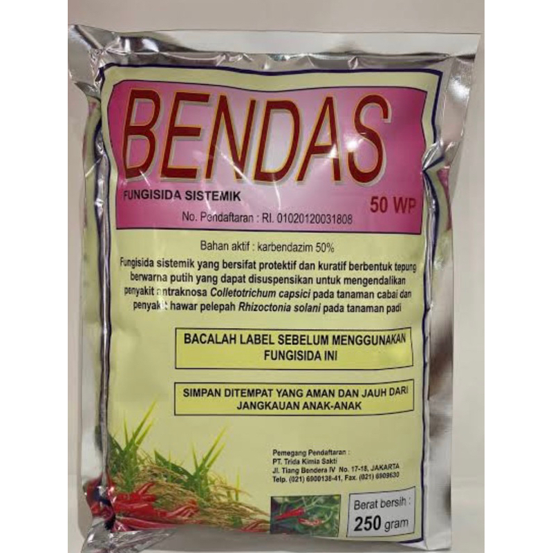 Jual Fungisida BENDAS 50 WP 100 Gram Shopee Indonesia