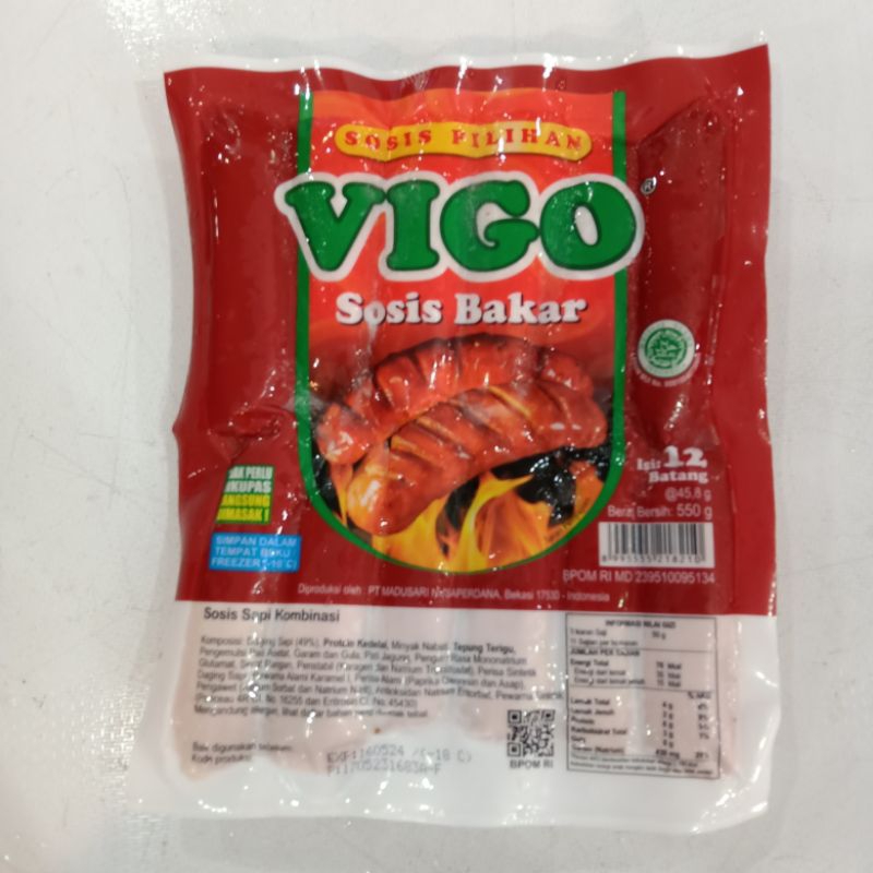 Jual Vigo Sosis Bakar Sapi Mini 550 G Shopee Indonesia