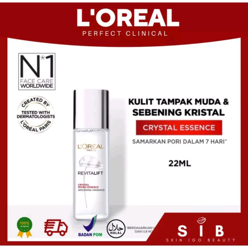 Jual L Oreal Paris Revitalift Crystal Micro Essence Serum Water Ml