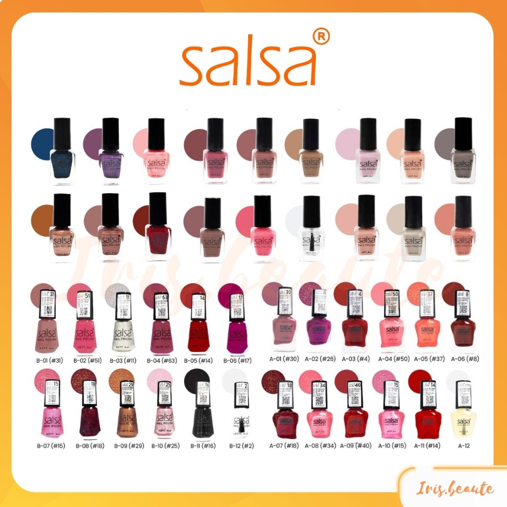 Jual SALSA Nail Polish Mix Nude Glam Kutek Cat Kuku Kutek