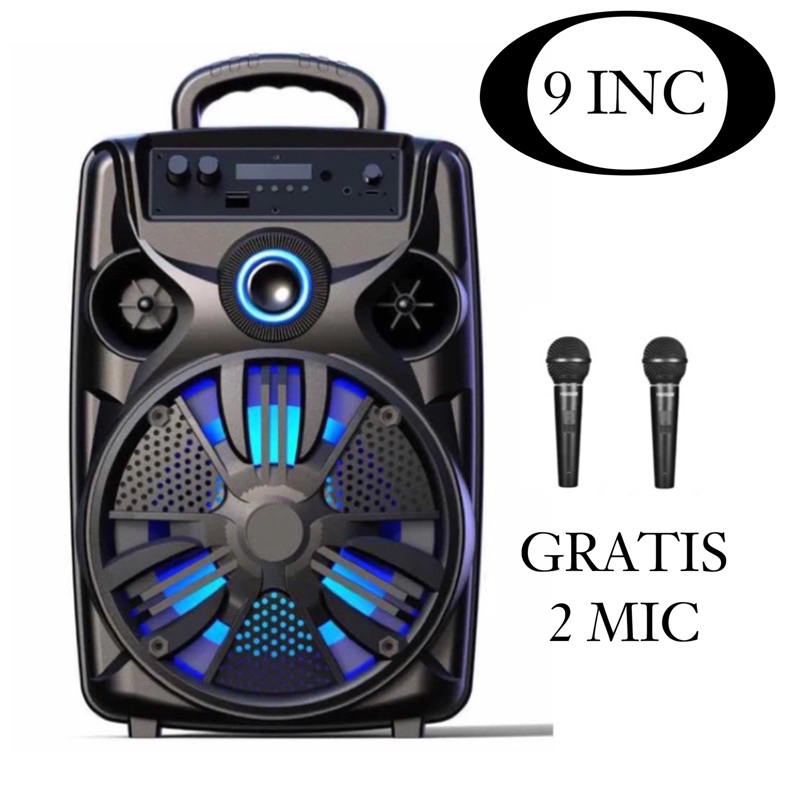 Jual Speaker Ukuran Besar SQRS 855 Gratis 2 Mic Speaker Karaoke Speaker