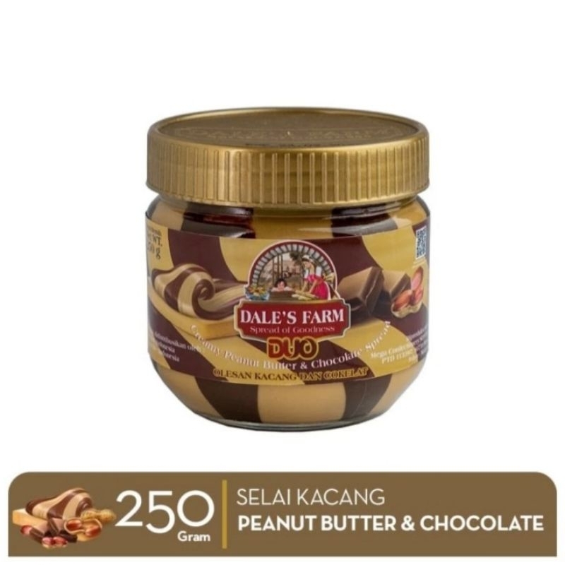 Jual Dale S Farm Duo Creamy Peanut Butter Chocolate Spread Selai Roti