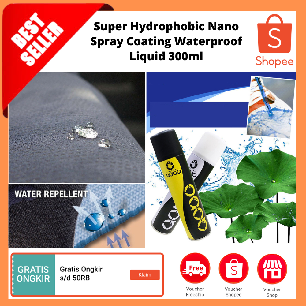 Jual Super Hydrophobic Nano Spray Coating Waterproof Liquid Ml