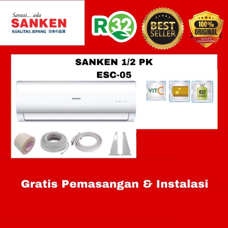 Jual Ac Sanken Pk Pasang Esc Vitamin C Free Ongkir Serang