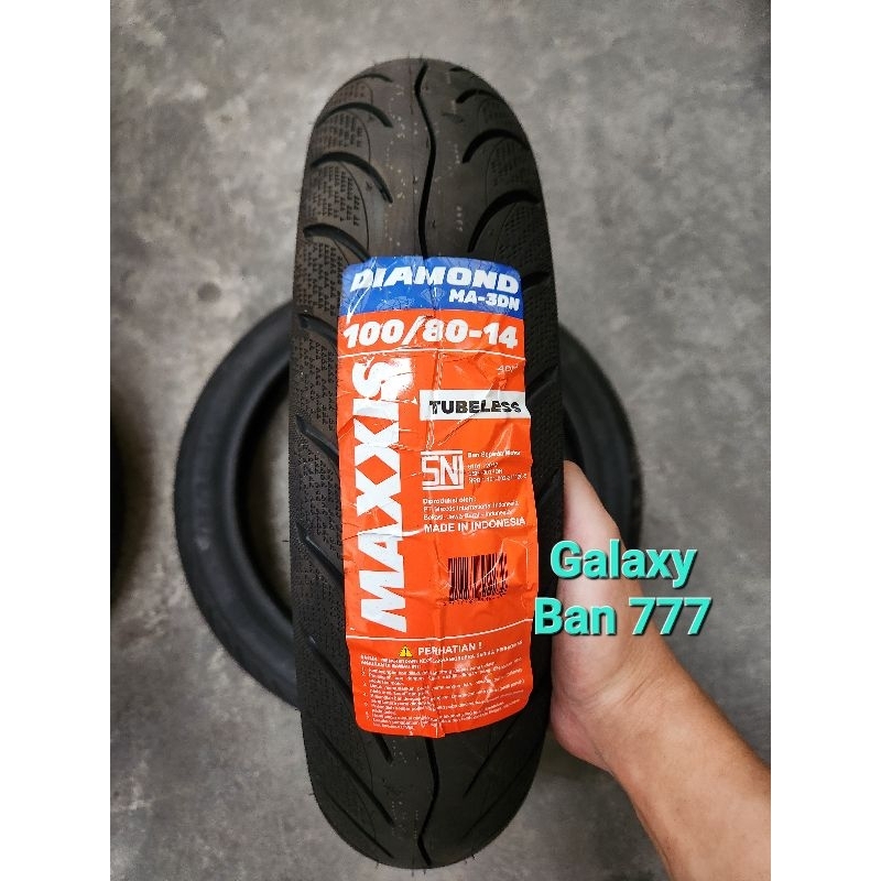 Jual Ban Motor Maxxis Diamond MA 3DN 100 80 14 Tubeless Ban Belakang