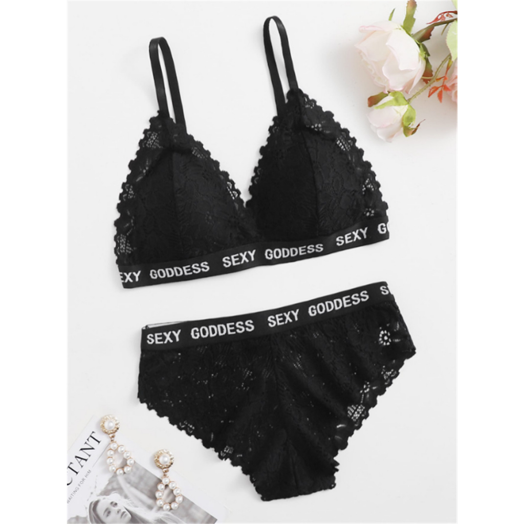 Jual GUIREEN BS2044 Set Bra Lingerie Sexy Celana Dalam Bahan Lace