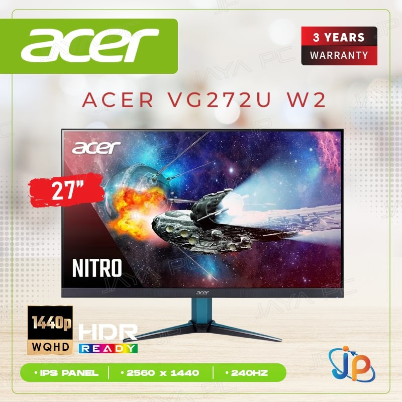 Jual Monitor Acer Nitro Led Ips Vg U W K Wqhd Inch Shopee