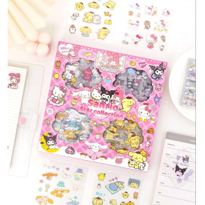 Jual Stiker Viral Sanrio Star Collection Edition Sanrio Kuromi Hello