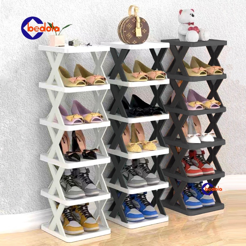 Jual Bedola Rak Sepatu Model X Susun Tempat Rak Sepatu Susun Rak