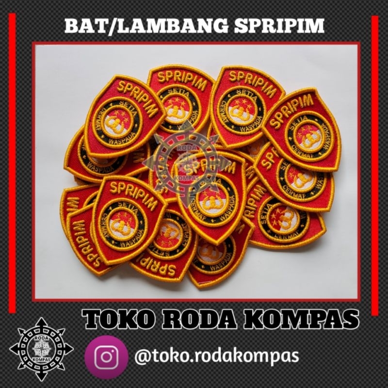 Jual Lambang Bat SPRIPIM POLRI Bordir Timbul Harga Satuan Shopee