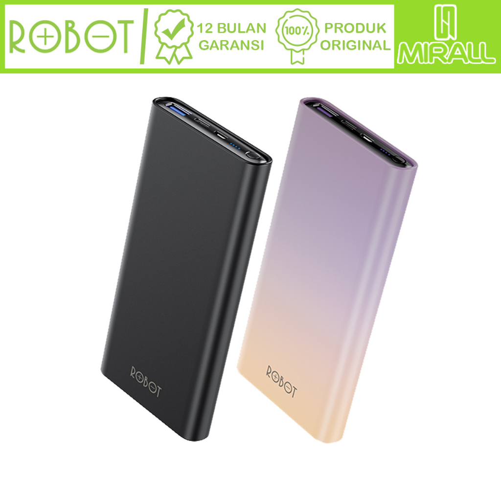 Jual Robot RT11 Power Bank 10000mAh Powerbank 20W PD Fast Charge