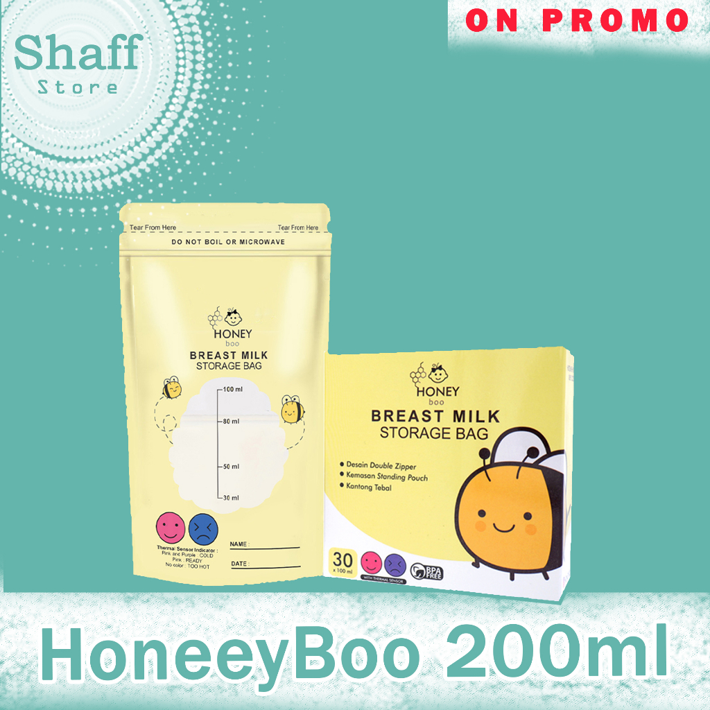 Jual Honey Boo Kantong ASI Breast Milk Plastik Asi 200ml Shopee Indonesia